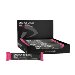 Energy Chew Bar Koffein Hindbær 12 x 30 g - PurePower