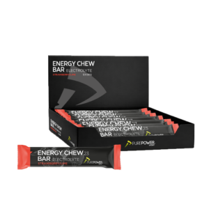Energy Chew Bar Elektrolyt Jordbær/Lime 12 x 30 g - PurePower
