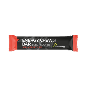 Energy Chew Bar Elektrolyt Jordbær/Lime 30 g - PurePower