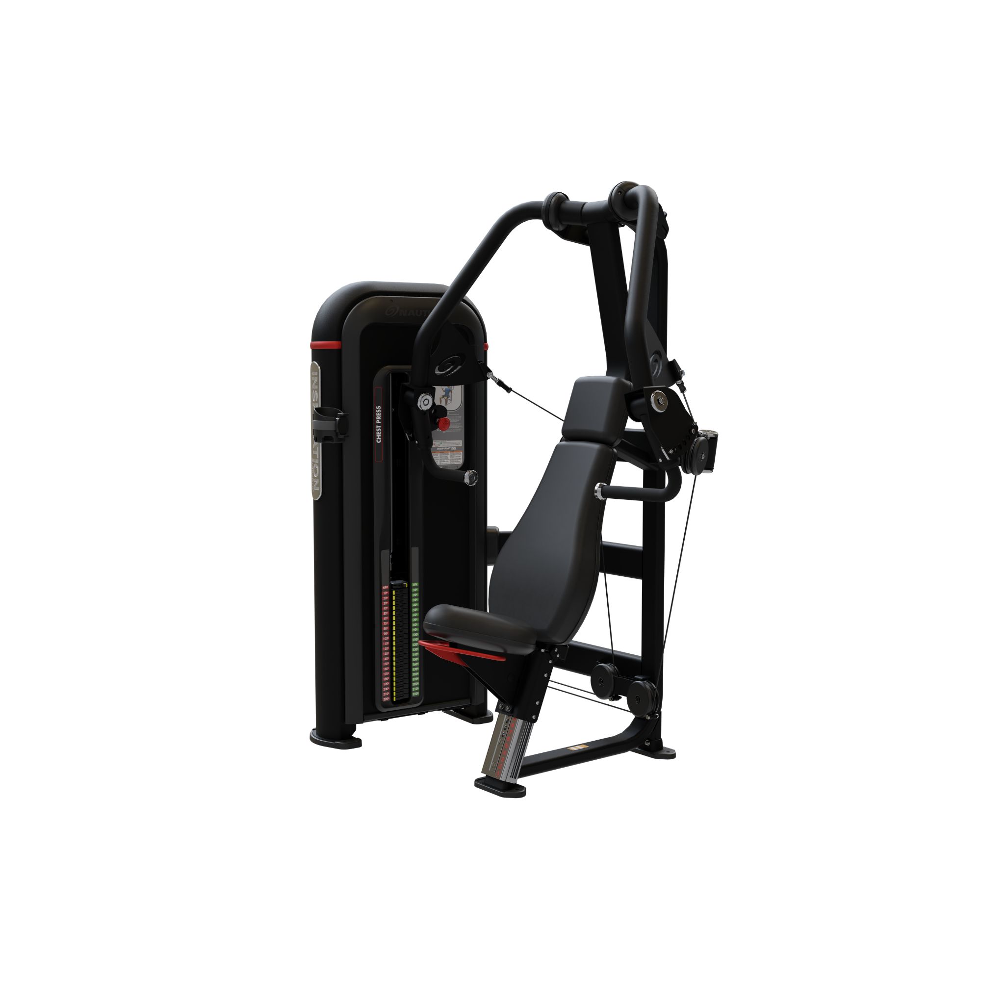 Nautilus Inspiration Chest Press brystmaskine 109 kg vægtmagasin sort - Nautilus