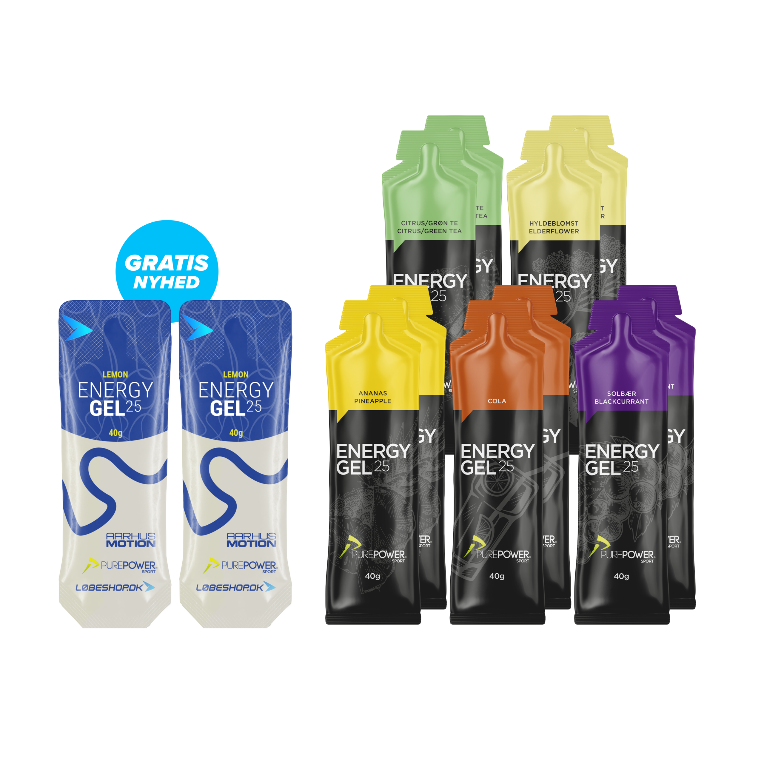 Energy Gels mix pack - PurePower