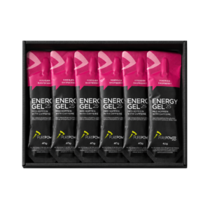 Energy Gel Koffein Hindbær 12 x 40 g - PurePower