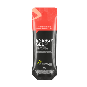 Energy Gel Koffein Jordbær/Lime 40 g - PurePower