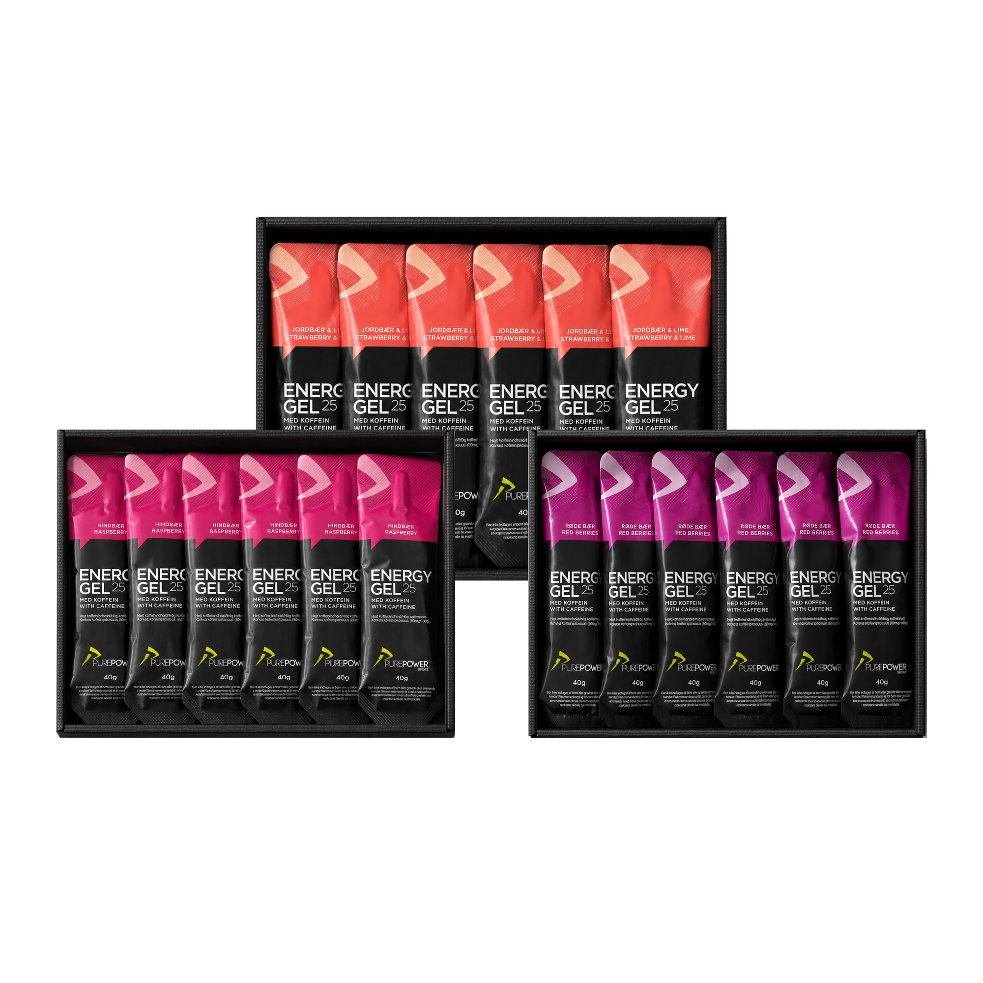 Koffein Gel Pack - 36 stk. - PurePower